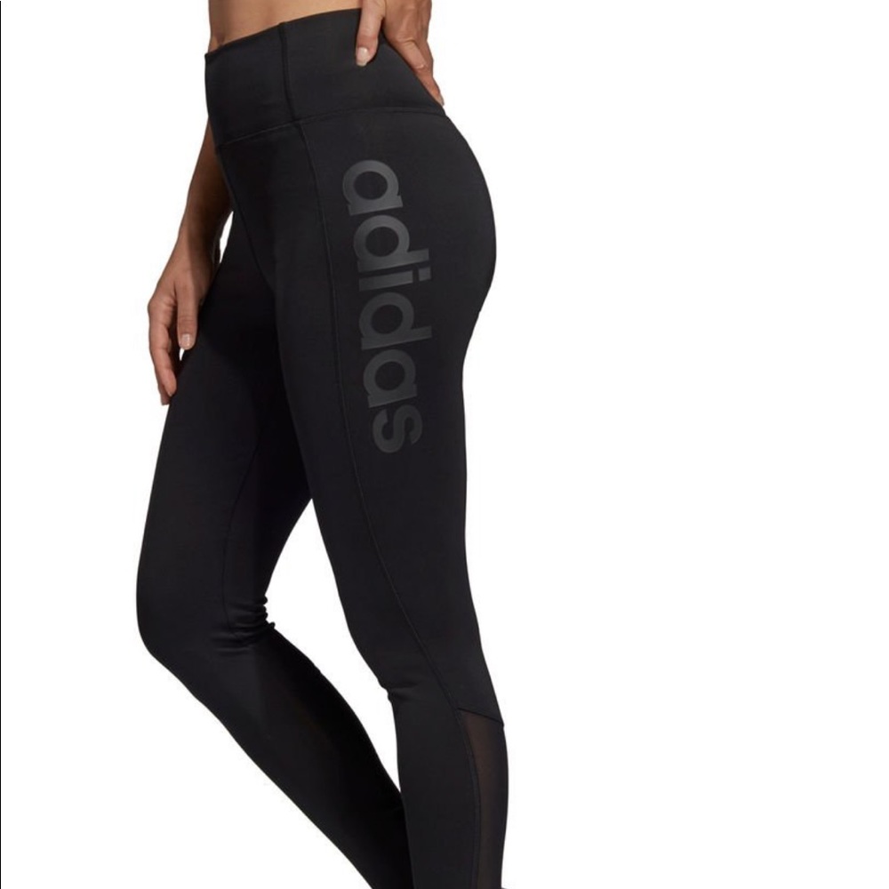 ADIDAS D2M HIGH RISE LOGO LEGGINGS - Picture 2 of 7